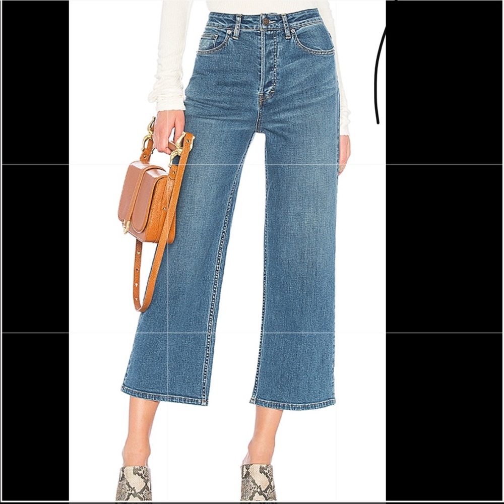 Free People NWT Wales Wide Leg Jeans - Sz 27